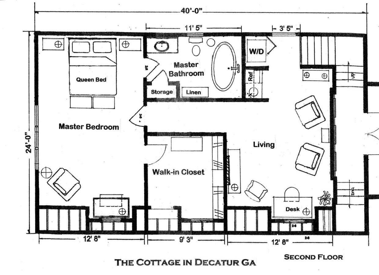 The Cottage Bed & Breakfast In Decatur Ga Экстерьер фото