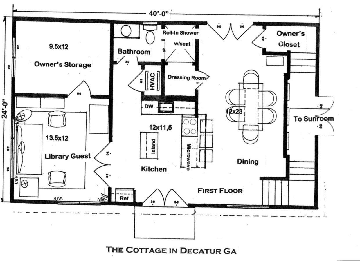 The Cottage Bed & Breakfast In Decatur Ga Экстерьер фото
